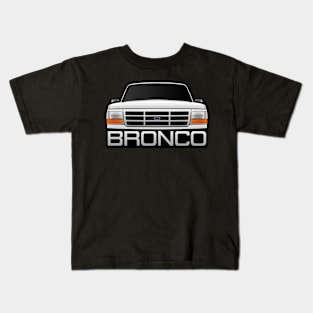 Ford Bronco White Obs Kids T-Shirt